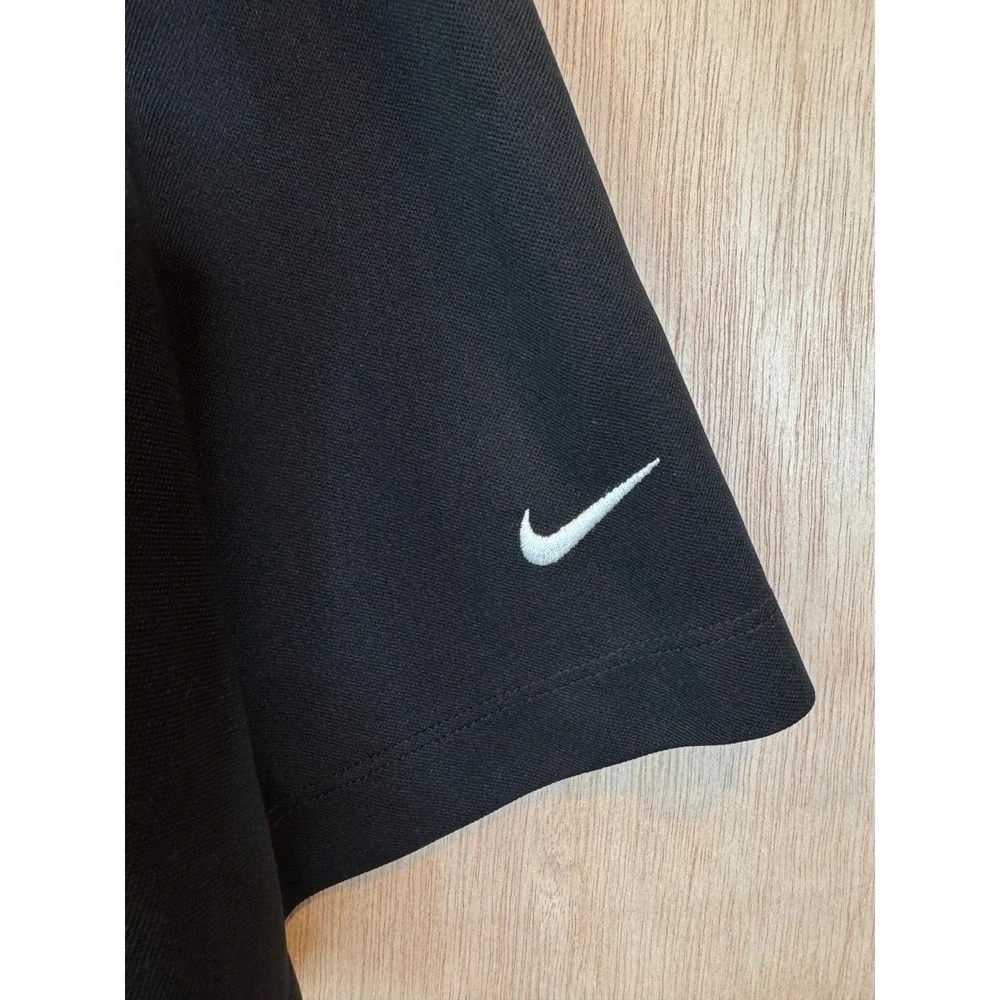 Nike Golf Dri-FIT Polo Shirt Mens XXL Black Short Sleeve Athletic Swoosh Logo